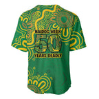 First Nations Darts NAIDOC 2026 Baseball Jersey Aboriginal Dot Art Dartboard Green