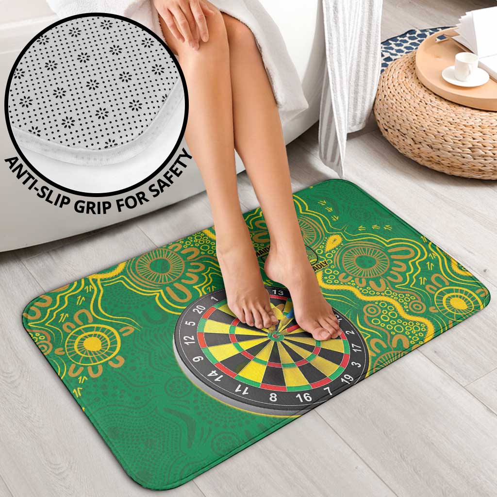 First Nations Darts NAIDOC 2026 Bathroom Set Aboriginal Dot Art Dartboard Green