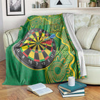 First Nations Darts NAIDOC 2026 Blanket Aboriginal Dot Art Dartboard Green