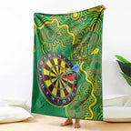 First Nations Darts NAIDOC 2026 Blanket Aboriginal Dot Art Dartboard Green