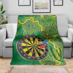 First Nations Darts NAIDOC 2026 Blanket Aboriginal Dot Art Dartboard Green