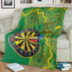 First Nations Darts NAIDOC 2026 Blanket Aboriginal Dot Art Dartboard Green
