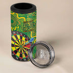 First Nations Darts NAIDOC 2026 4 in 1 Can Cooler Tumbler Aboriginal Dot Art Dartboard Green