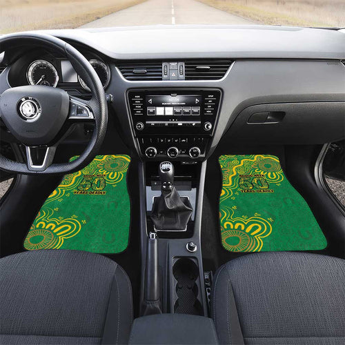 First Nations Darts NAIDOC 2026 Car Mats Aboriginal Dot Art Dartboard Green