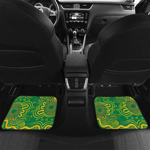 First Nations Darts NAIDOC 2026 Car Mats Aboriginal Dot Art Dartboard Green