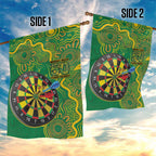 First Nations Darts NAIDOC 2026 Garden Flag Aboriginal Dot Art Dartboard Green