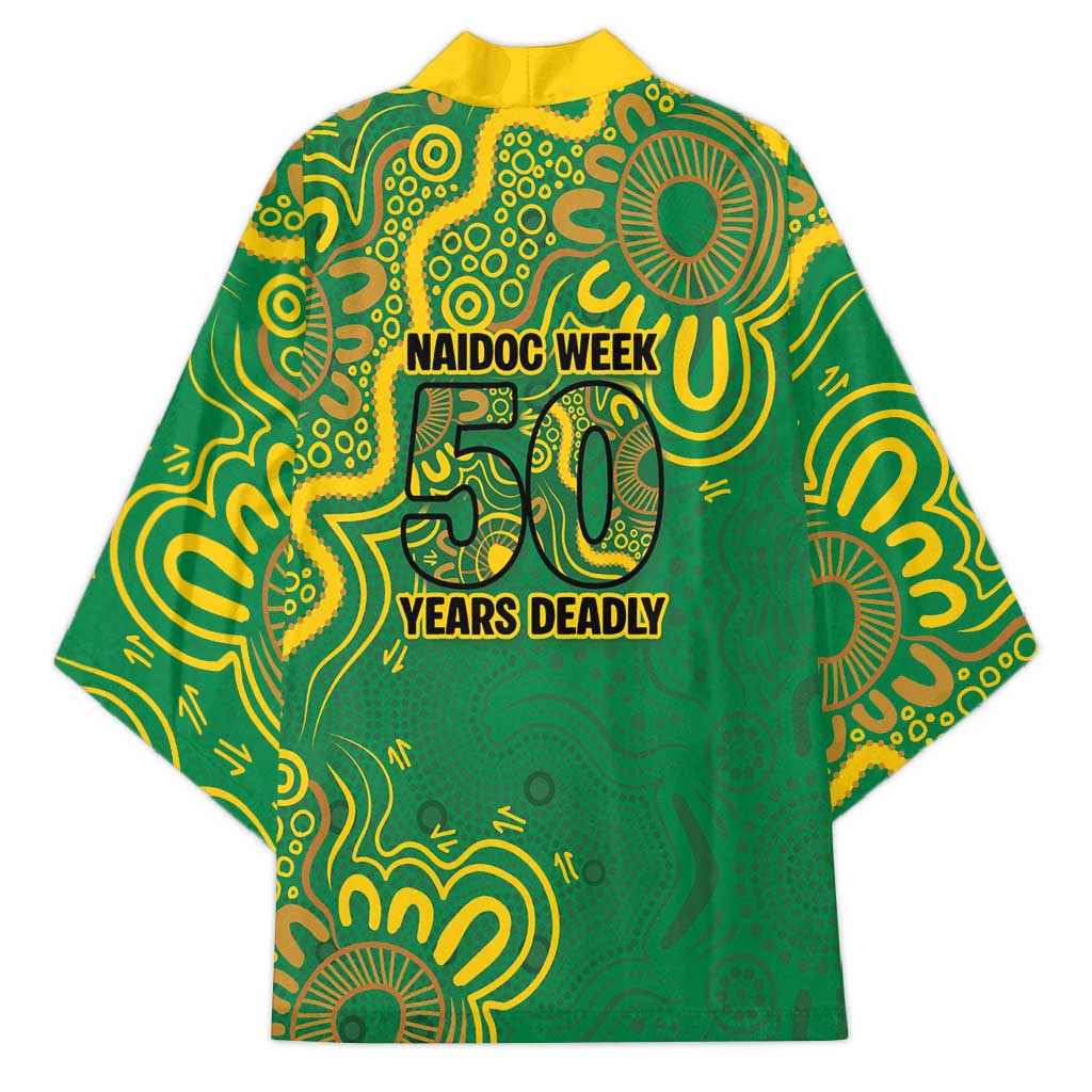 First Nations Darts NAIDOC 2026 Kimono Aboriginal Dot Art Dartboard Green