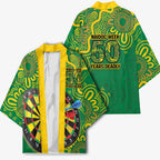 First Nations Darts NAIDOC 2026 Kimono Aboriginal Dot Art Dartboard Green
