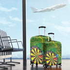 First Nations Darts NAIDOC 2026 Luggage Cover Aboriginal Dot Art Dartboard Green
