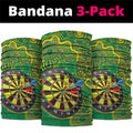First Nations Darts NAIDOC 2026 Neck Gaiter Aboriginal Dot Art Dartboard Green