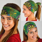 First Nations Darts NAIDOC 2026 Neck Gaiter Aboriginal Dot Art Dartboard Green