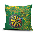 First Nations Darts NAIDOC 2026 Pillow Cover Aboriginal Dot Art Dartboard Green