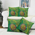 First Nations Darts NAIDOC 2026 Pillow Cover Aboriginal Dot Art Dartboard Green