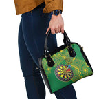 First Nations Darts NAIDOC 2026 Shoulder Handbag Aboriginal Dot Art Dartboard Green