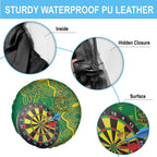 First Nations Darts NAIDOC 2026 Spare Tire Cover Aboriginal Dot Art Dartboard Green