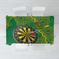 First Nations Darts NAIDOC 2026 Tablecloth Aboriginal Dot Art Dartboard Green