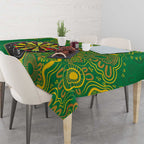 First Nations Darts NAIDOC 2026 Tablecloth Aboriginal Dot Art Dartboard Green