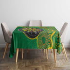 First Nations Darts NAIDOC 2026 Tablecloth Aboriginal Dot Art Dartboard Green