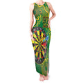 First Nations Darts NAIDOC 2026 Tank Maxi Dress Aboriginal Dot Art Dartboard Green
