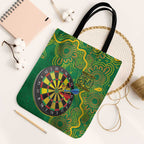 First Nations Darts NAIDOC 2026 Tote Bag Aboriginal Dot Art Dartboard Green