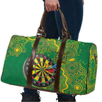First Nations Darts NAIDOC 2026 Travel Bag Aboriginal Dot Art Dartboard Green