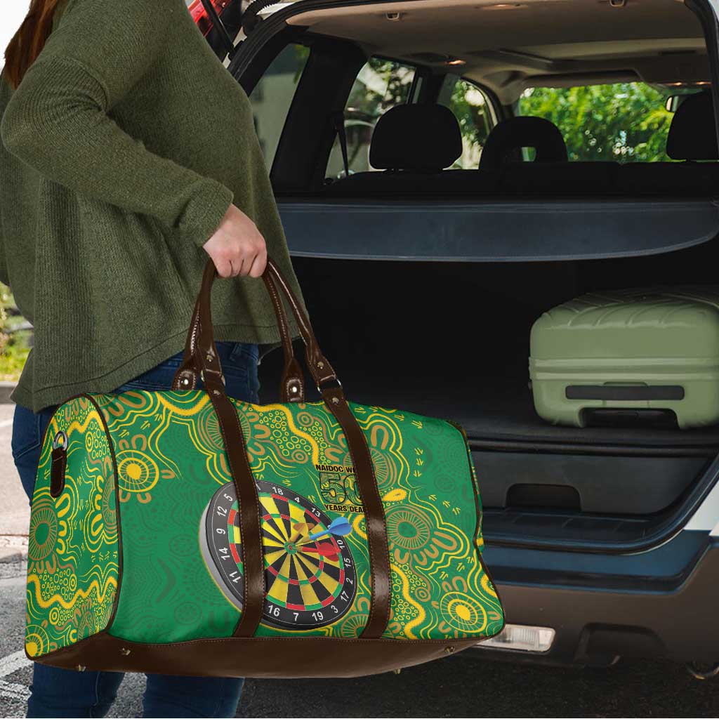 First Nations Darts NAIDOC 2026 Travel Bag Aboriginal Dot Art Dartboard Green