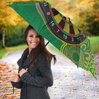 First Nations Darts NAIDOC 2026 Umbrella Aboriginal Dot Art Dartboard Green