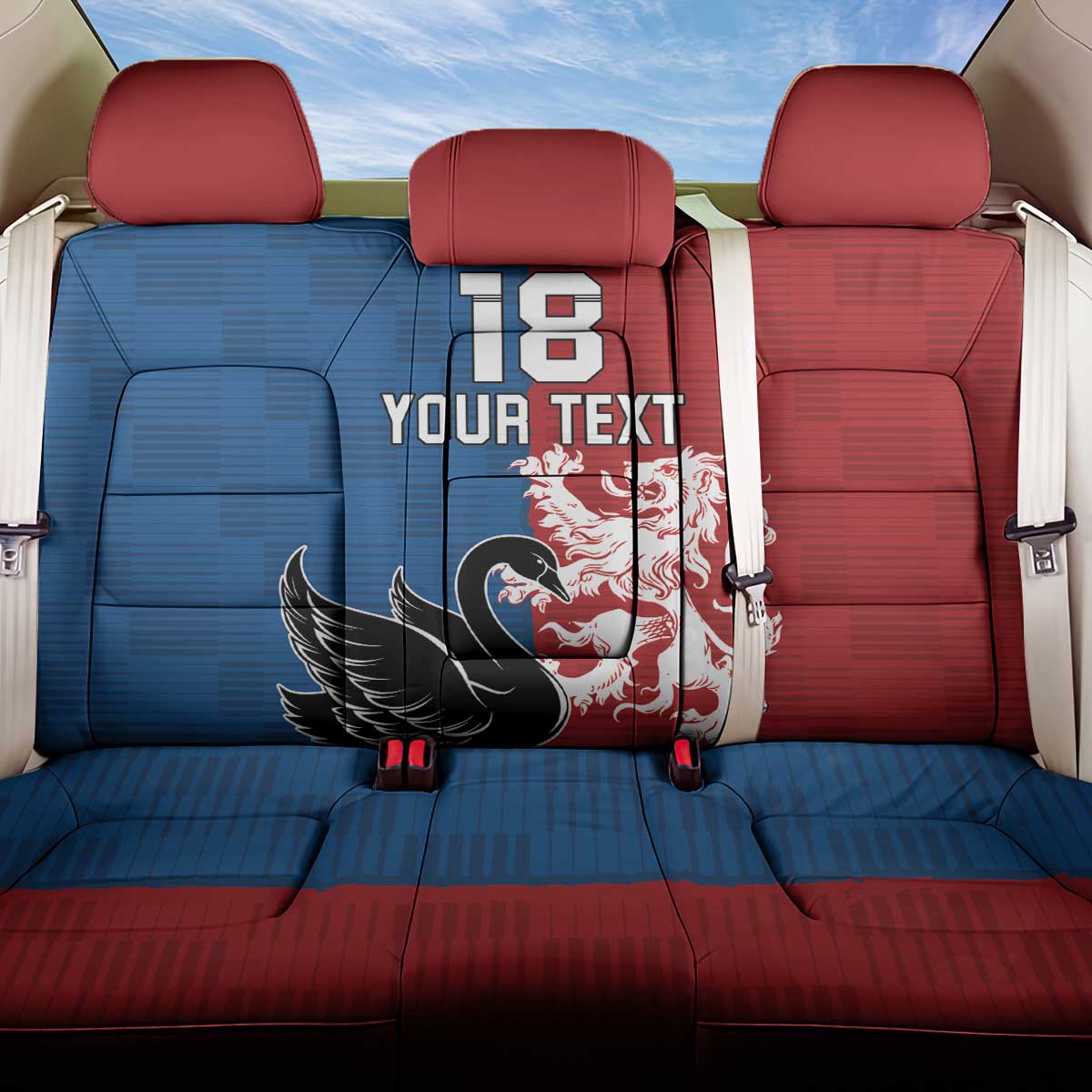 Custom British Lions Western Force Back Car Seat Cover Unique Style - Aussie Hoodie