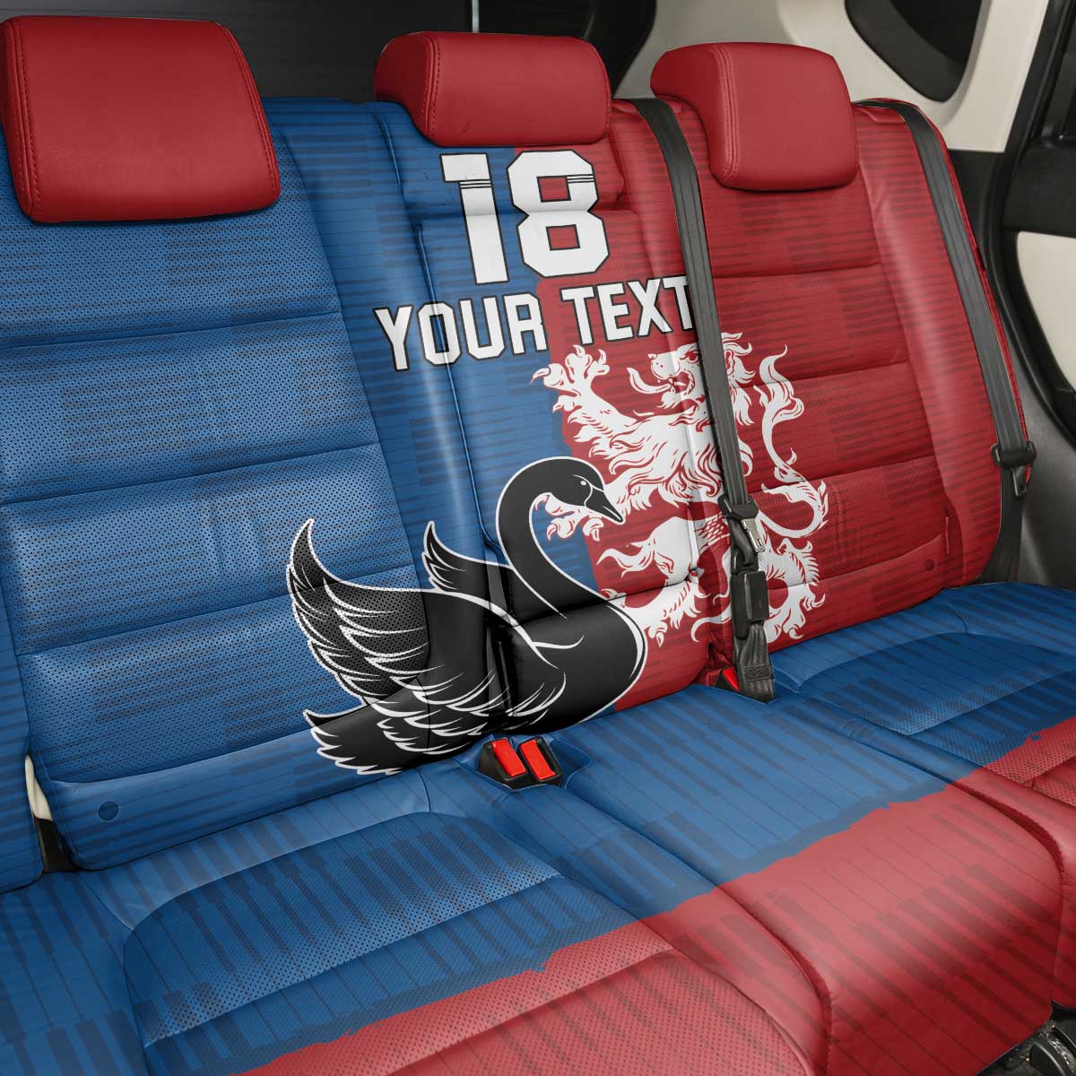 Custom British Lions Western Force Back Car Seat Cover Unique Style - Aussie Hoodie
