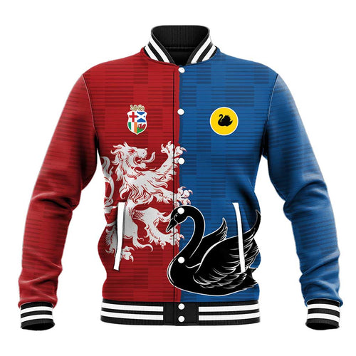 Custom British Lions Western Force Baseball Jacket Unique Style - Aussie Hoodie