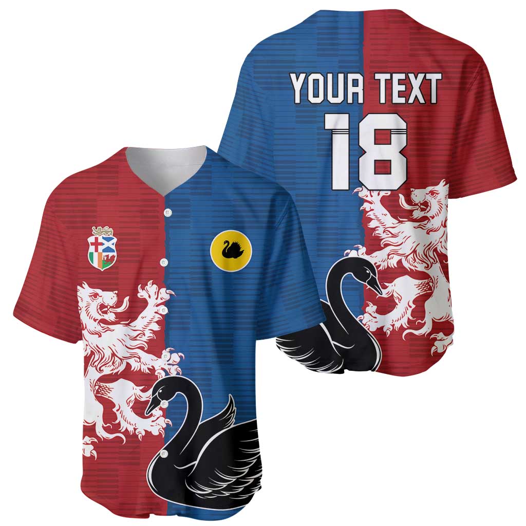 Custom British Lions Western Force Baseball Jersey Unique Style - Aussie Hoodie