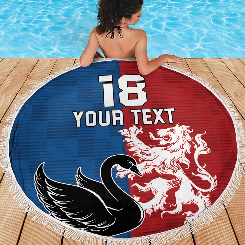 Custom British Lions Western Force Beach Blanket Unique Style - Aussie Hoodie