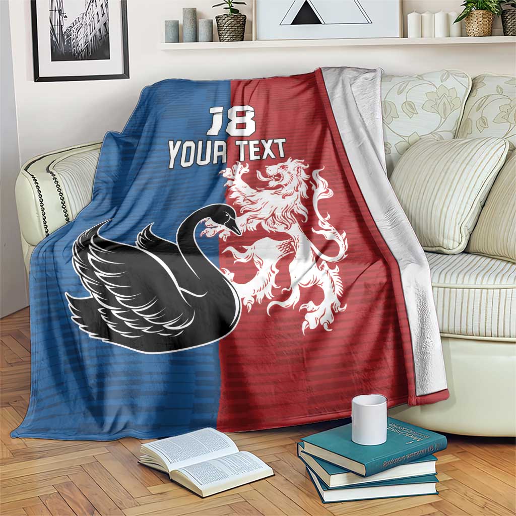 Custom British Lions Western Force Blanket Unique Style - Aussie Hoodie