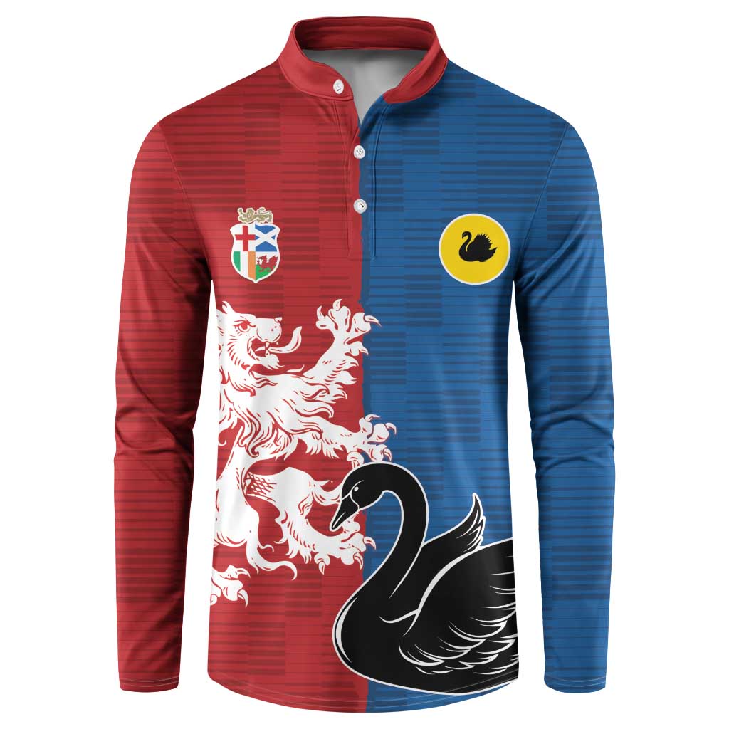 Custom British Lions Western Force Button Sweatshirt Unique Style - Aussie Hoodie