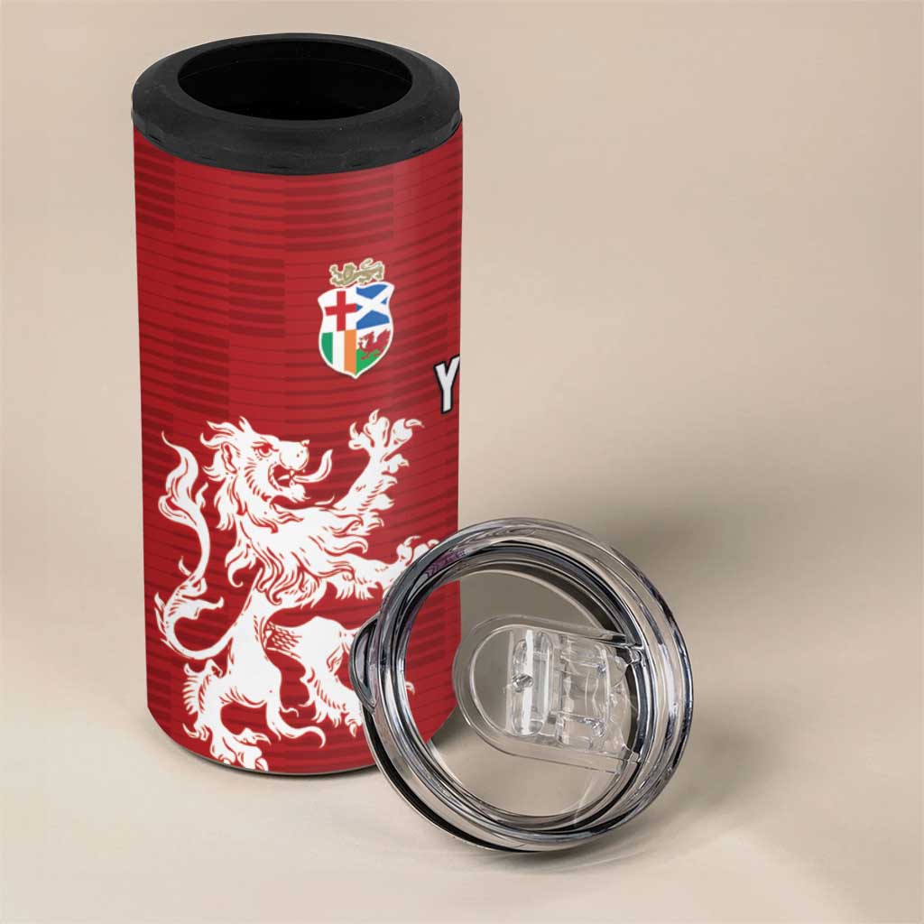 Custom British Lions Western Force 4 in 1 Can Cooler Tumbler Unique Style - Aussie Hoodie