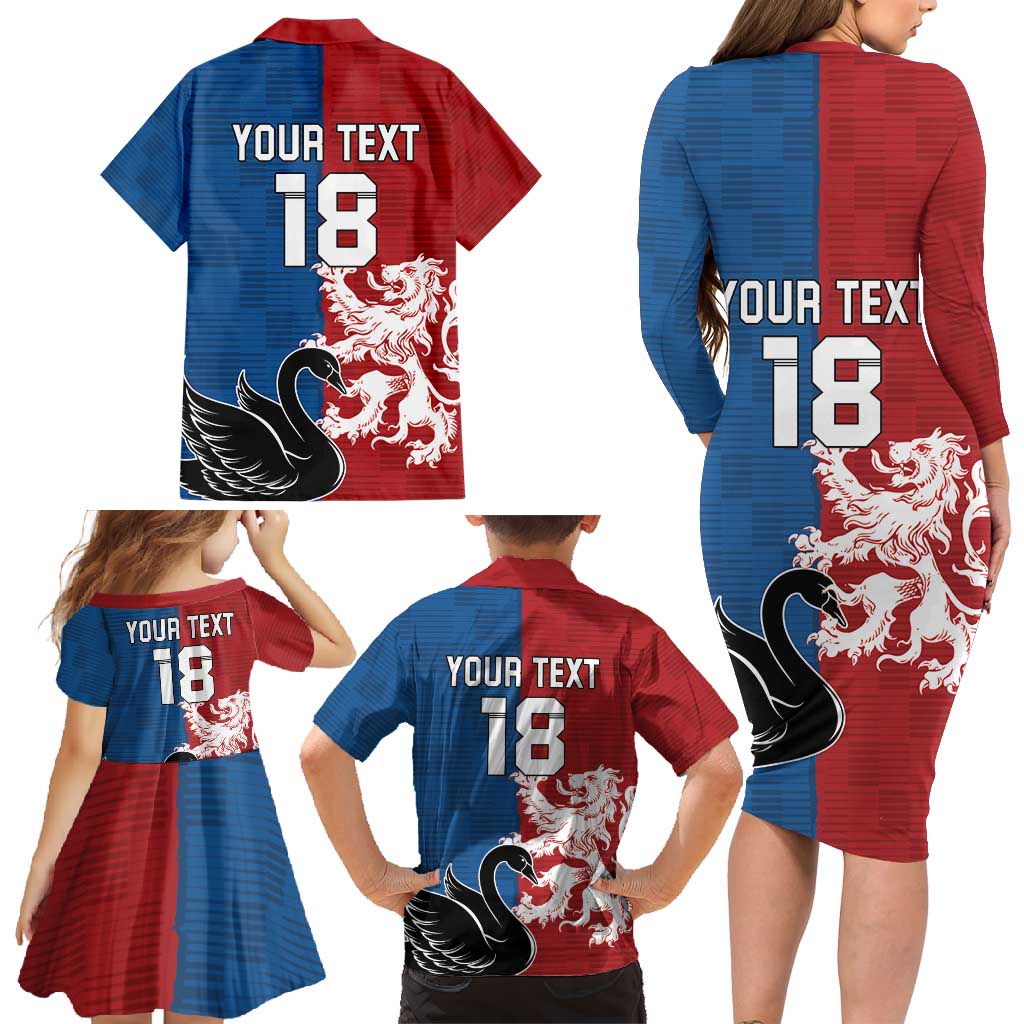 Custom British Lions Western Force Family Matching Long Sleeve Bodycon Dress and Hawaiian Shirt Unique Style - Aussie Hoodie