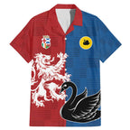 Custom British Lions Western Force Family Matching Mermaid Dress and Hawaiian Shirt Unique Style - Aussie Hoodie