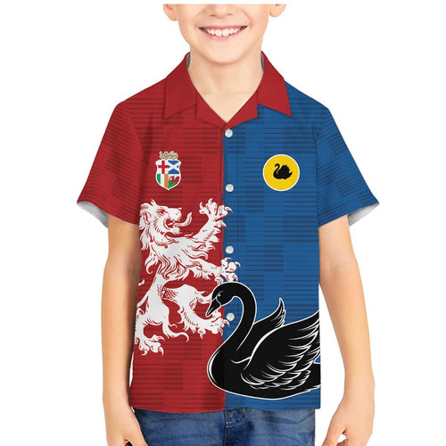 Custom British Lions Western Force Family Matching Mermaid Dress and Hawaiian Shirt Unique Style - Aussie Hoodie