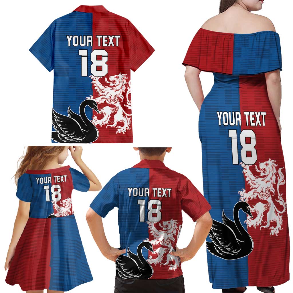 Custom British Lions Western Force Family Matching Off Shoulder Maxi Dress and Hawaiian Shirt Unique Style - Aussie Hoodie