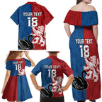 Custom British Lions Western Force Family Matching Off Shoulder Maxi Dress and Hawaiian Shirt Unique Style - Aussie Hoodie