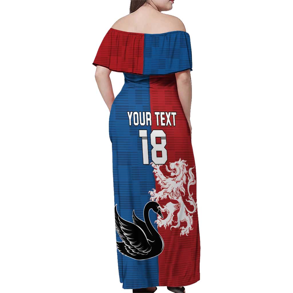 Custom British Lions Western Force Family Matching Off Shoulder Maxi Dress and Hawaiian Shirt Unique Style - Aussie Hoodie