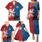 Custom British Lions Western Force Family Matching Puletasi and Hawaiian Shirt Unique Style - Aussie Hoodie