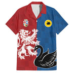 Custom British Lions Western Force Family Matching Short Sleeve Bodycon Dress and Hawaiian Shirt Unique Style - Aussie Hoodie