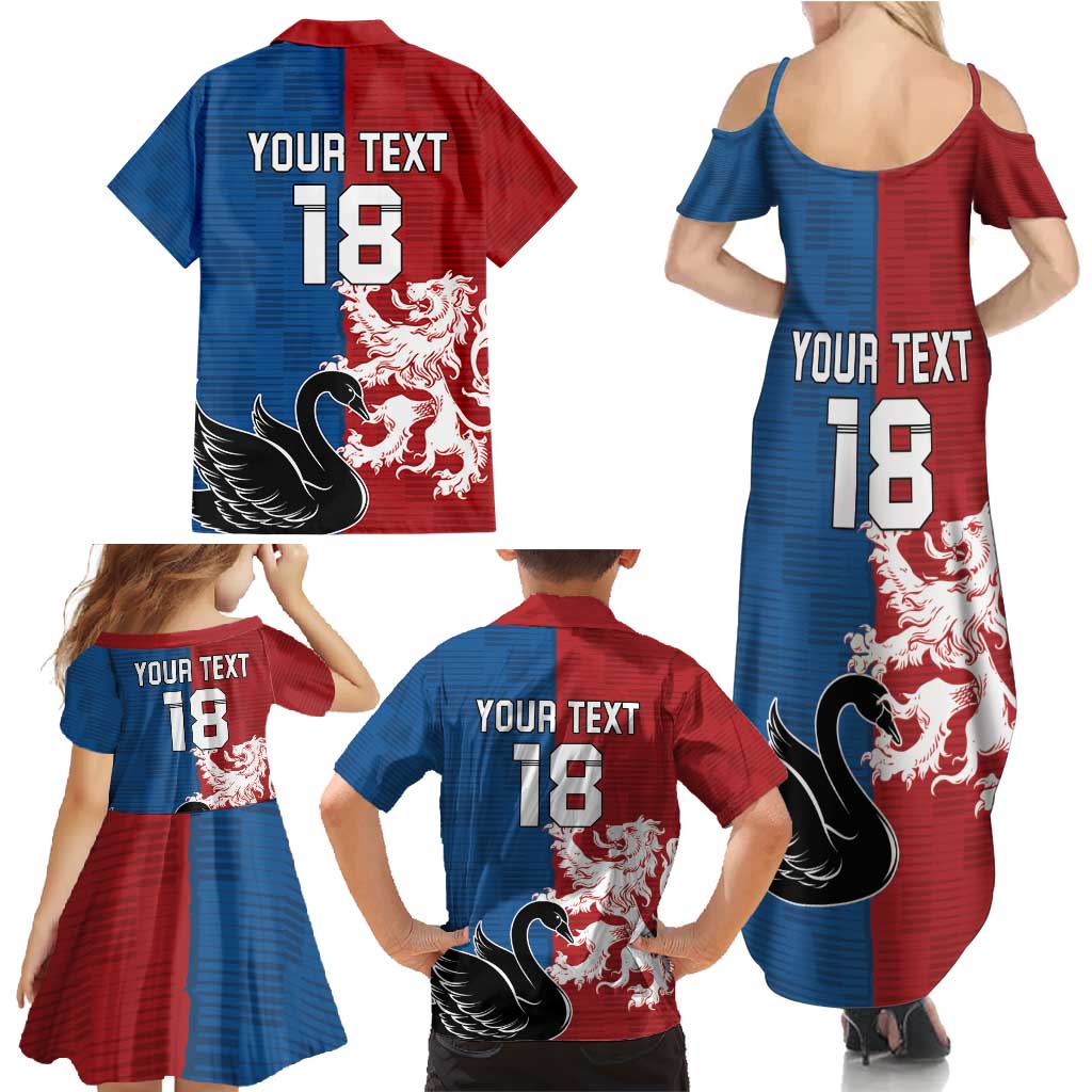 Custom British Lions Western Force Family Matching Summer Maxi Dress and Hawaiian Shirt Unique Style - Aussie Hoodie