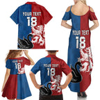 Custom British Lions Western Force Family Matching Summer Maxi Dress and Hawaiian Shirt Unique Style - Aussie Hoodie