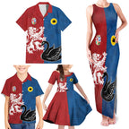 Custom British Lions Western Force Family Matching Tank Maxi Dress and Hawaiian Shirt Unique Style - Aussie Hoodie