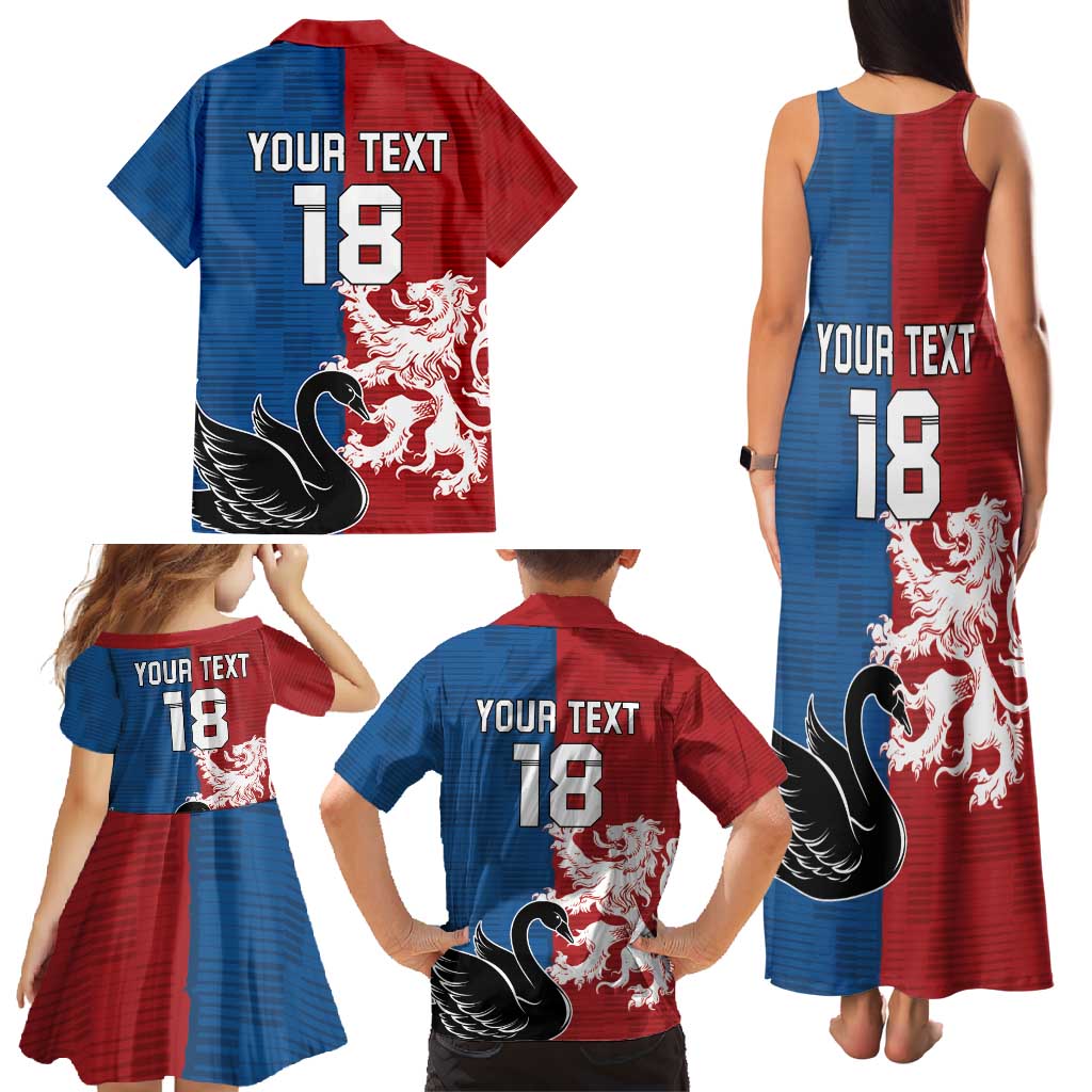 Custom British Lions Western Force Family Matching Tank Maxi Dress and Hawaiian Shirt Unique Style - Aussie Hoodie