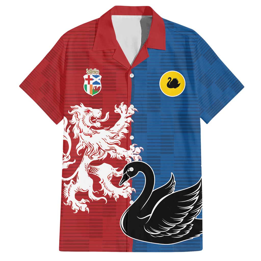 Custom British Lions Western Force Hawaiian Shirt Unique Style - Aussie Hoodie