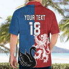 Custom British Lions Western Force Hawaiian Shirt Unique Style - Aussie Hoodie