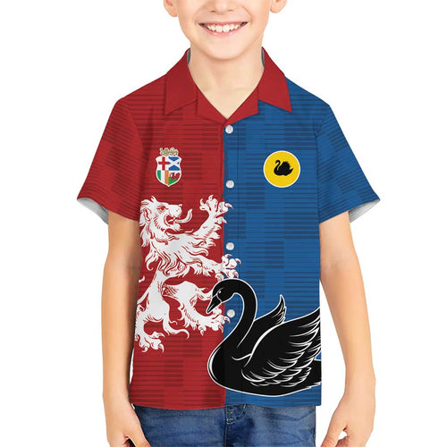 Custom British Lions Western Force Hawaiian Shirt Unique Style - Aussie Hoodie